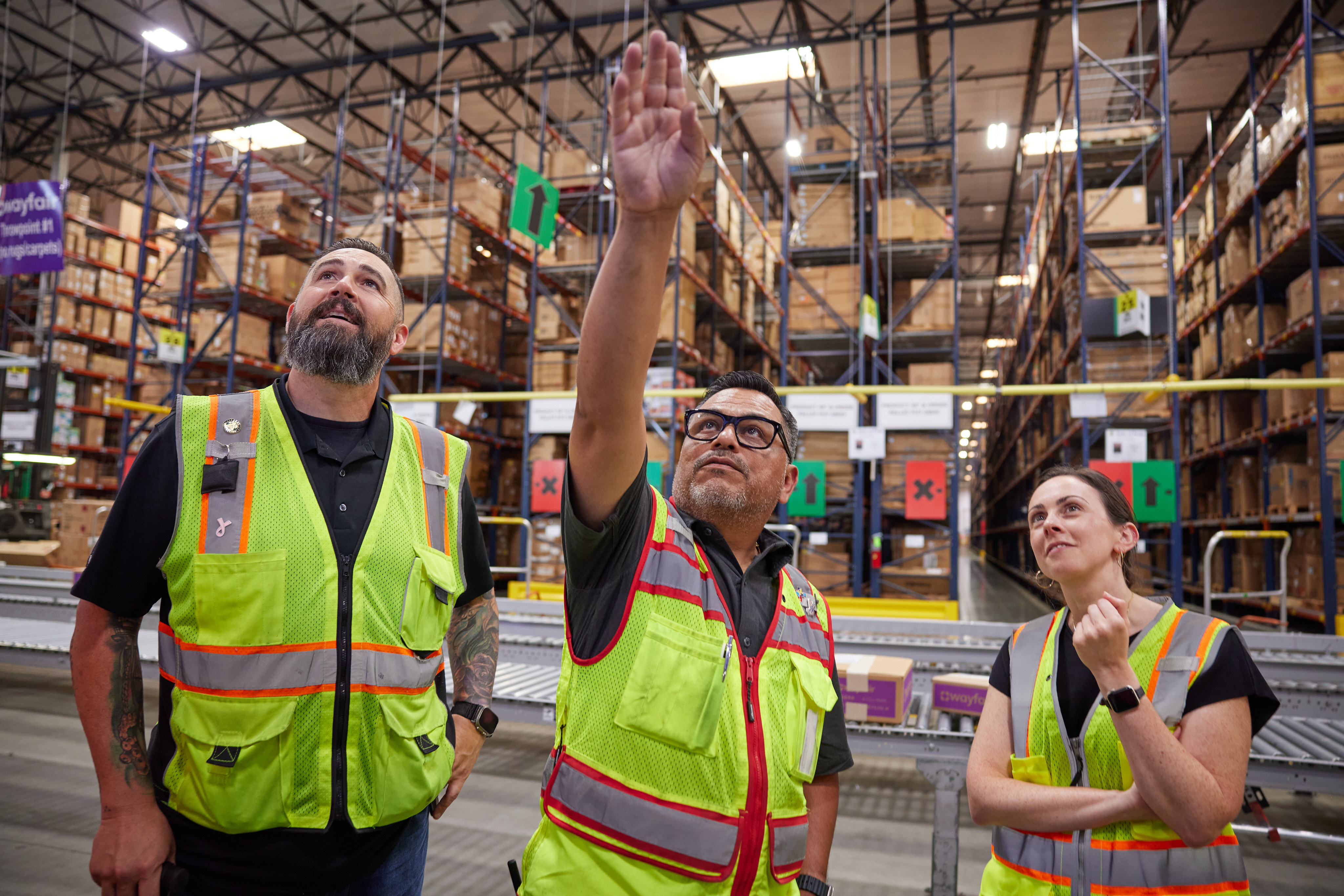 Wayfair colleagues connecting as a team